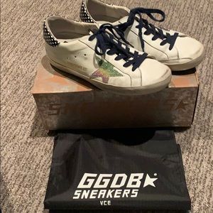 Golden goose Superstar with polka dots 38